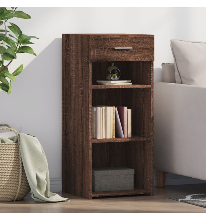 Buffet chêne marron 40x42,5x93 cm bois d'ingénierie | Mobilier & Déco