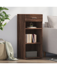 Buffet chêne marron 40x42,5x93 cm bois d'ingénierie | Mobilier & Déco