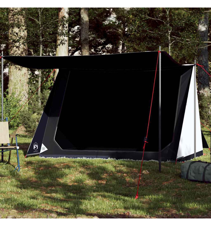Tente de camping 2 personnes blanc tissu occultant imperméable | Mobilier & Déco