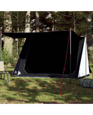 Tente de camping 2 personnes blanc tissu occultant imperméable | Mobilier & Déco