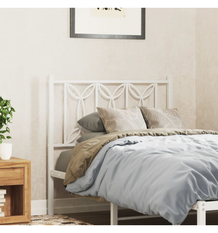 Tête de lit métal blanc 80 cm | Mobilier & Déco