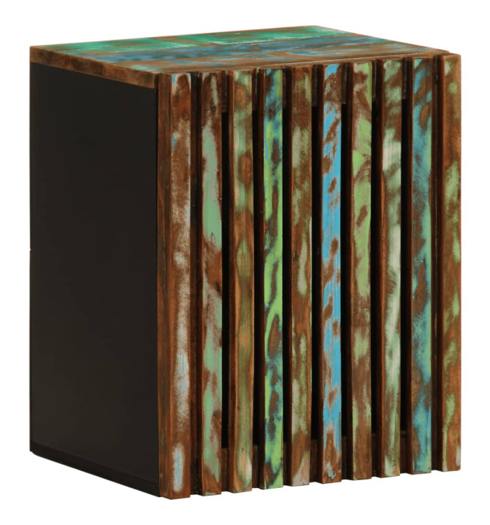 Armoire murale de salle de bain 38x34x48cm bois massif d'acacia | Mobilier & Déco