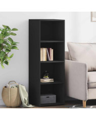 Buffet noir 40x41x124 cm bois d'ingénierie | Mobilier & Déco