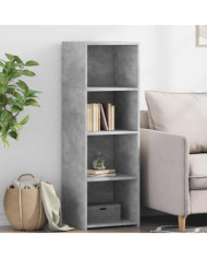 Buffet gris béton 40x41x124 cm bois d'ingénierie | Mobilier & Déco