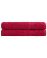 Serviettes de sauna de qualité supérieure SOLUND 2 pcs rouge | Mobilier & Déco