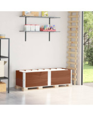 Colliers de palette 2 pcs marron 150x50 cm bois de pin solide | Mobilier & Déco