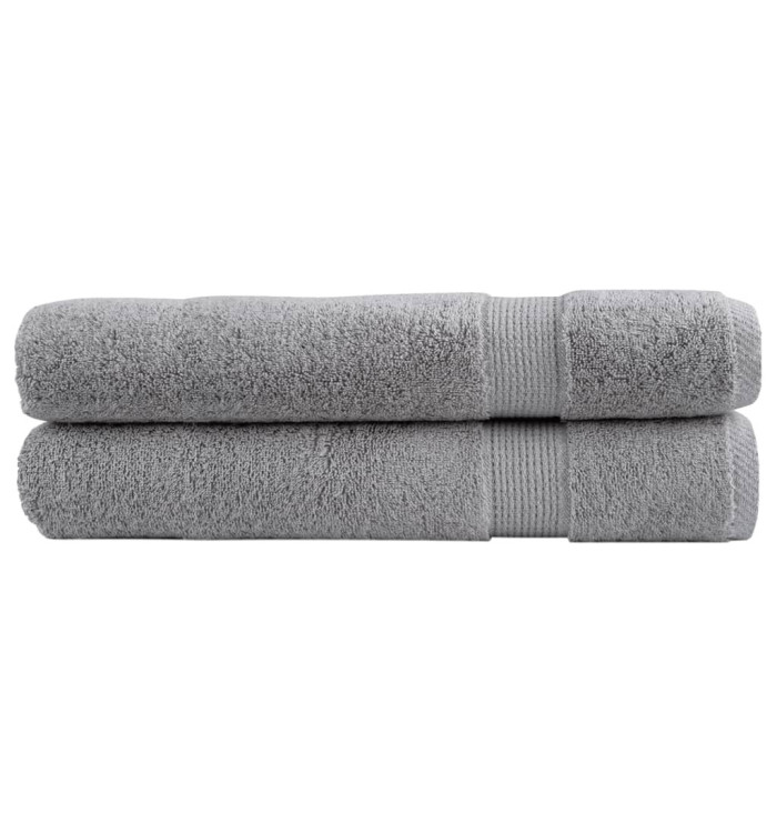 Serviettes de sauna de qualité supérieure SOLUND 2 pcs gris | Mobilier & Déco
