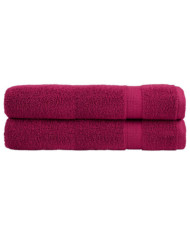 Serviettes de sauna de qualité supérieure SOLUND 2 pcs bordeaux | Mobilier & Déco