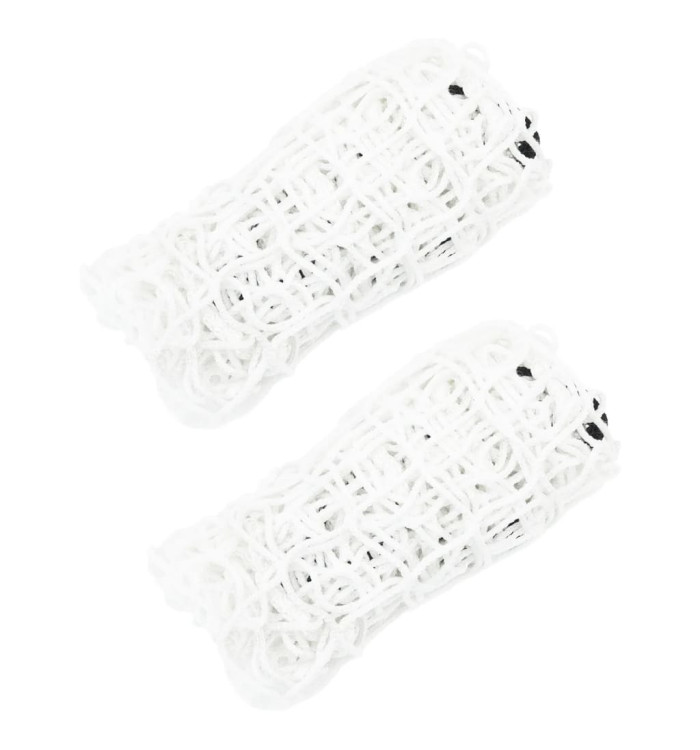 Filets à foin 2 pcs rectangulaire blanc 100x90 cm PP | Mobilier & Déco