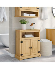 Armoire de salle de bain Corona 70x33x80 cm bois de pin massif | Mobilier & Déco