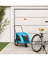 Remorque de vélo pour animaux de compagnie bleu | Mobilier & Déco