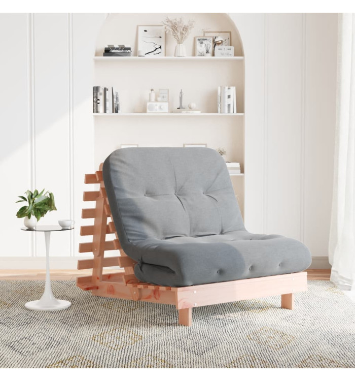 Canapé-lit futon avec matelas 80x206x11 cm bois massif douglas | Mobilier & Déco