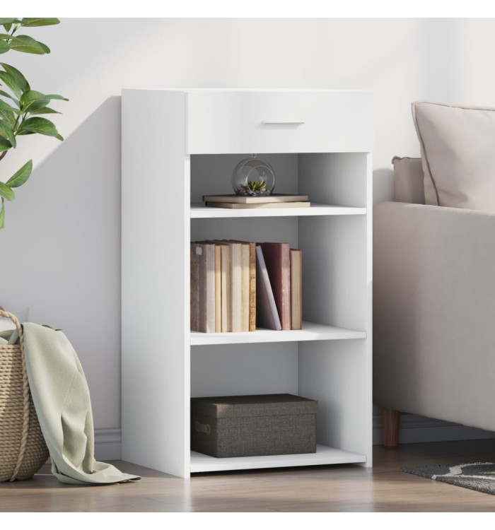 Buffet blanc 50x42,5x93 cm bois d'ingénierie | Mobilier & Déco