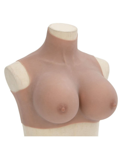 Plastron en silicone marron pâle coupe H | Mobilier & Déco