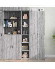 Buffet haut sonoma gris 30x41x185 cm bois d'ingénierie | Mobilier & Déco