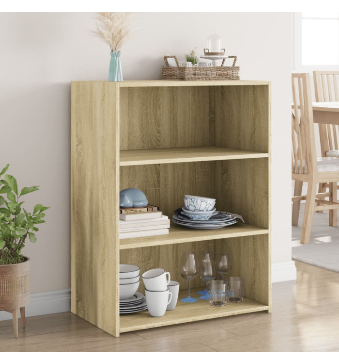 Buffet chêne sonoma 70x41x93 cm bois d'ingénierie | Mobilier & Déco
