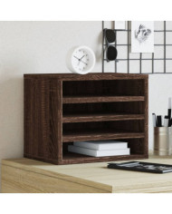 Organisateur de bureau chêne marron 36x26x29,5 cm | Mobilier & Déco