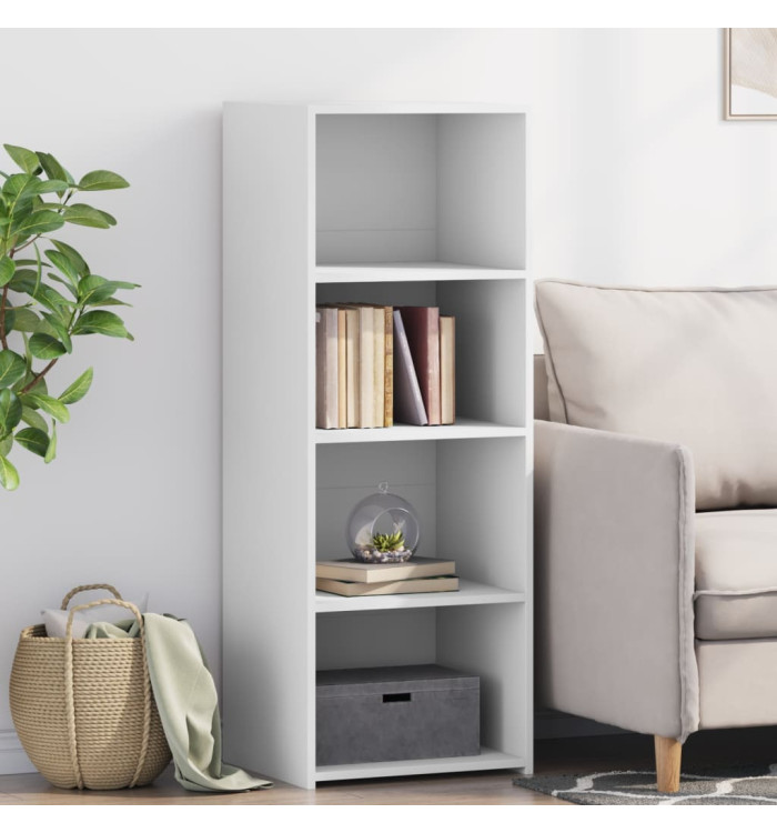 Buffet haut blanc 45x41x124 cm bois d'ingénierie | Mobilier & Déco