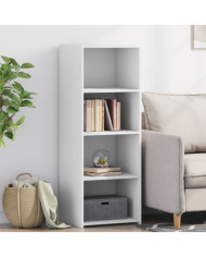Buffet haut blanc 45x41x124 cm bois d'ingénierie | Mobilier & Déco
