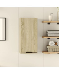 Armoire de salle de bain murale Chêne sonoma 32x20x67 cm | Mobilier & Déco