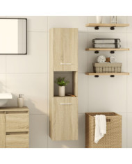 Armoire de salle de bain Chêne sonoma 30x30x130 cm Aggloméré | Mobilier & Déco
