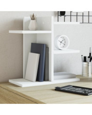 Organisateur de bureau blanc 42x21,5x42 cm bois d'ingénierie | Mobilier & Déco