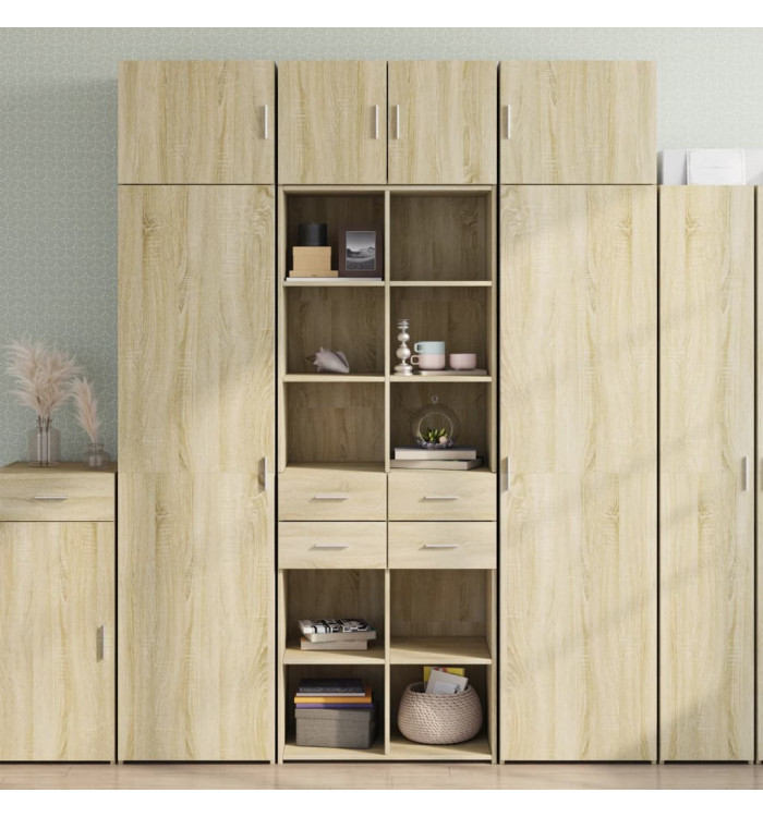 Armoire de rangement chêne sonoma 70x42,5x225 cm | Mobilier & Déco