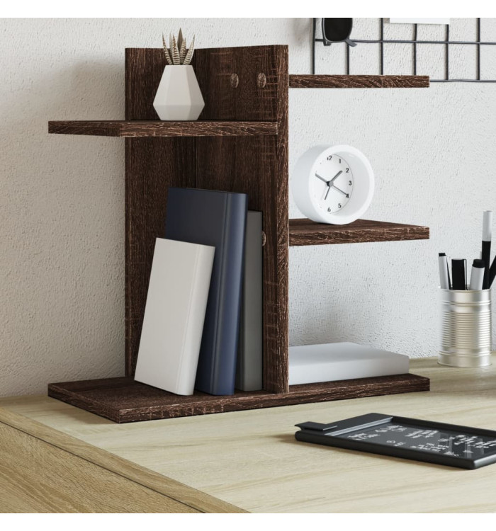 Organisateur de bureau chêne marron 42x21,5x42 cm | Mobilier & Déco