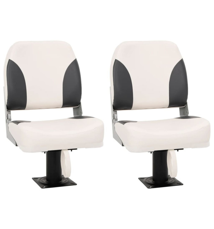 Ensemble de sièges de bateau pliables lot de 4 dossier bas | Mobilier & Déco