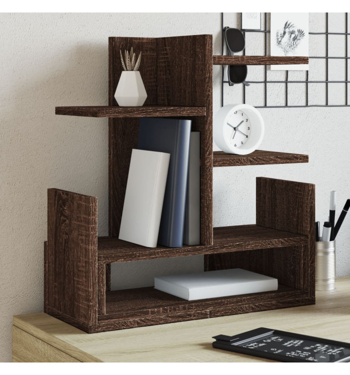 Organisateur de bureau chêne marron 49x20x52,5 cm | Mobilier & Déco