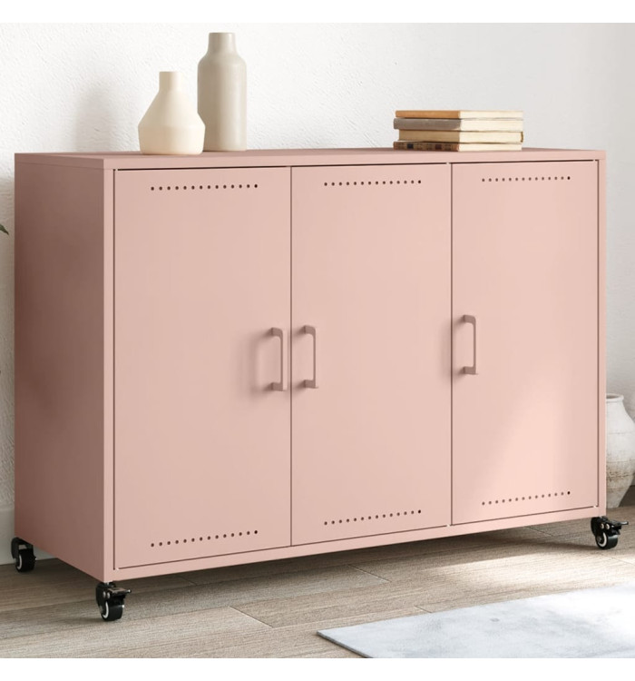 Buffet rose 100,5x39x72 cm acier | Mobilier & Déco