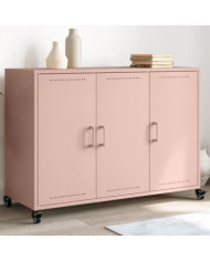 Buffet rose 100,5x39x72 cm acier | Mobilier & Déco
