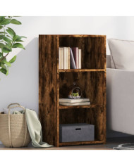 Buffet chêne fumé 45x41x93 cm bois d'ingénierie | Mobilier & Déco
