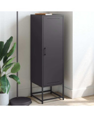Buffet haut noir 36x39x123 cm acier | Mobilier & Déco