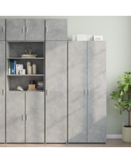 Armoire de rangement mince gris béton 40x42,5x225 cm | Mobilier & Déco