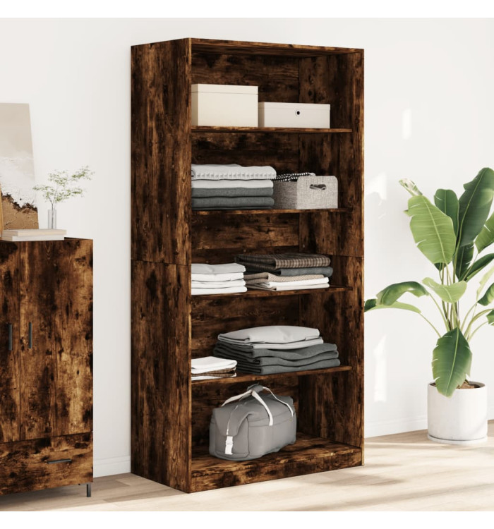 Garde-robe chêne fumé 100x50x200 cm bois d'ingénierie | Mobilier & Déco