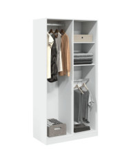 Garde-robe Blanc 100x50x200 cm Bois d'ingénierie | Mobilier & Déco