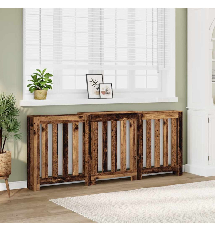 Cache-radiateur vieux bois 205x21,5x83,5 cm bois d'ingénierie | Mobilier & Déco
