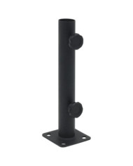 Base de parasol pour mât Ø32/34/38 mm noir mat acier | Mobilier & Déco