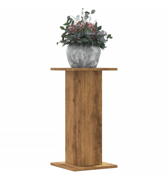 Supports pour plantes 2 pcs chêne artisanal bois d'ingénierie | Mobilier & Déco