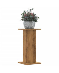 Supports pour plantes 2 pcs chêne artisanal bois d'ingénierie | Mobilier & Déco