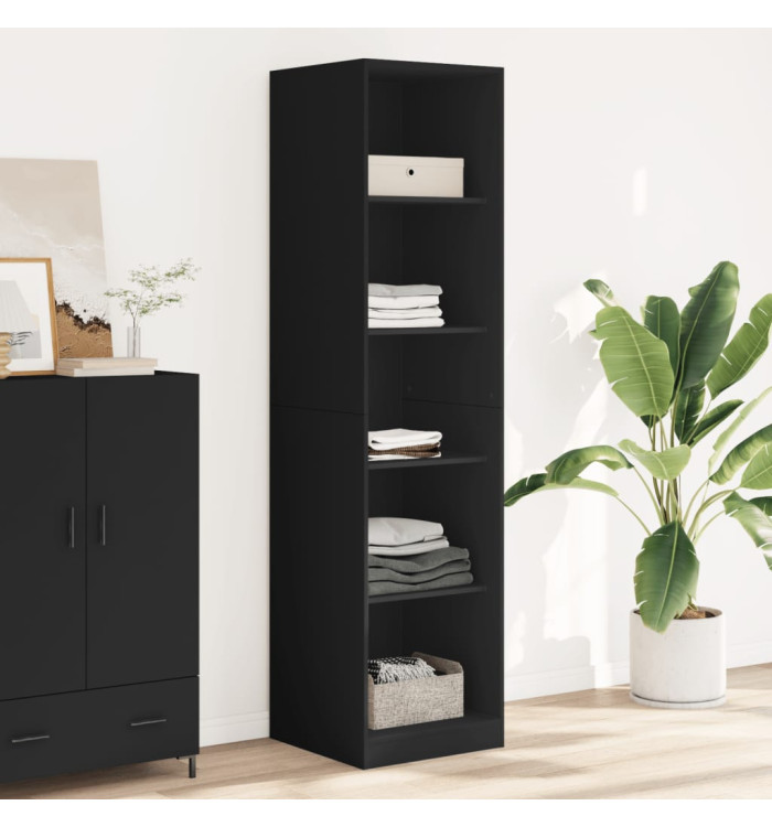Garde-robe Noir 50 x 50 x 200 cm Bois d'ingénierie | Mobilier & Déco