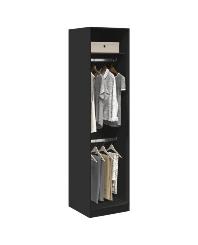 Garde-robe Noir 50 x 50 x 200 cm Bois d'ingénierie | Mobilier & Déco