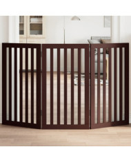 Barrière pour chien pliable 3 panneaux 150 cm bois de peuplier | Mobilier & Déco