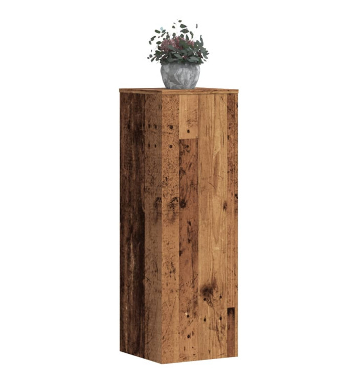Supports pour plantes 2 pcs vieux bois bois d'ingénierie | Mobilier & Déco