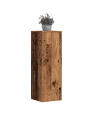 Supports pour plantes 2 pcs vieux bois bois d'ingénierie | Mobilier & Déco