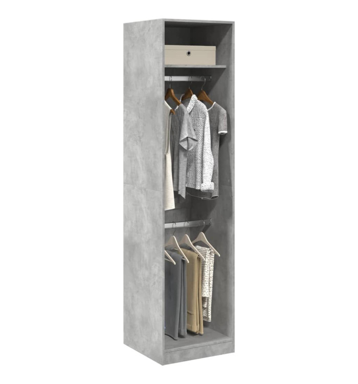 Garde-robe Gris béton 50 x 50 x 200 cm Aggloméré | Mobilier & Déco