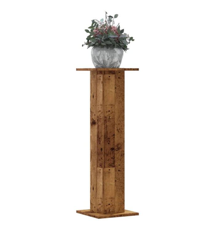 Supports pour plantes 2 pcs vieux bois bois d'ingénierie | Mobilier & Déco