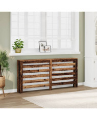 Cache-radiateur vieux bois 175x20x82 cm bois d'ingénierie | Mobilier & Déco
