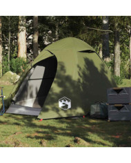 Tente de camping à dôme 2 personnes vert olive imperméable | Mobilier & Déco